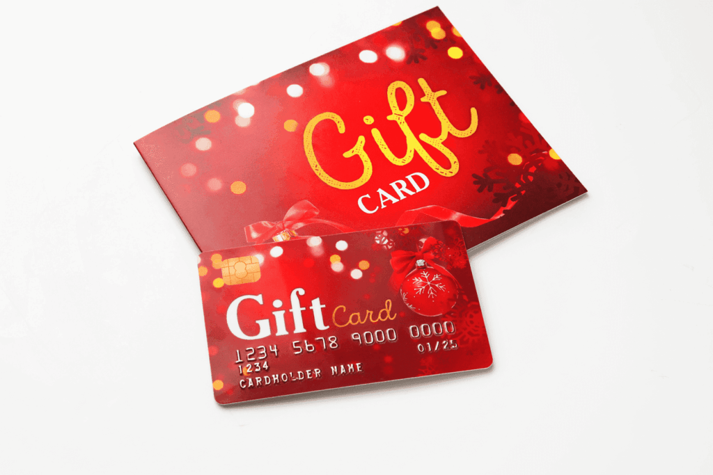 Gift card and gift card holder